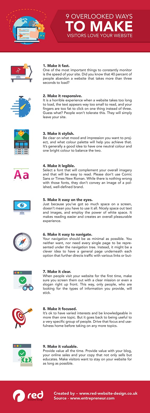 10 formas de conseguir que los usuarios amen tu sitio web #infografía